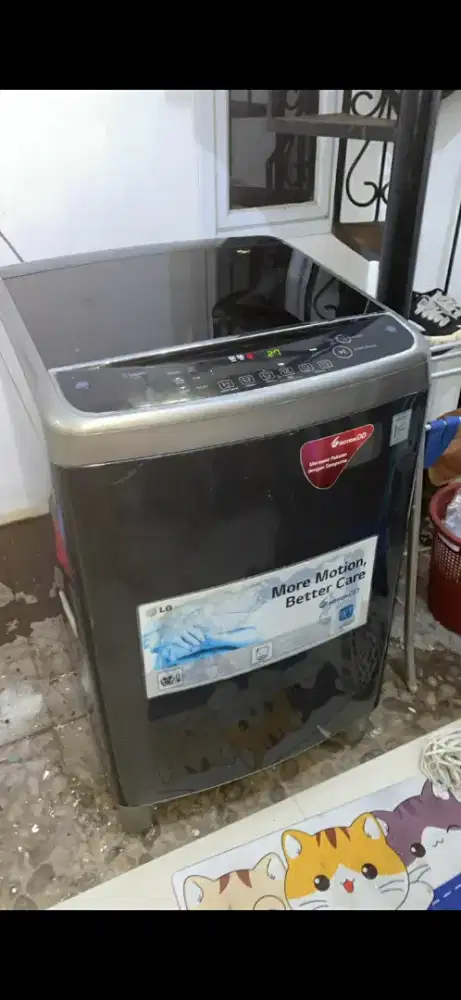 Edisi Pindahan jual mesin cuci otomatis 1tabung LG inverter jumbo 18Kg