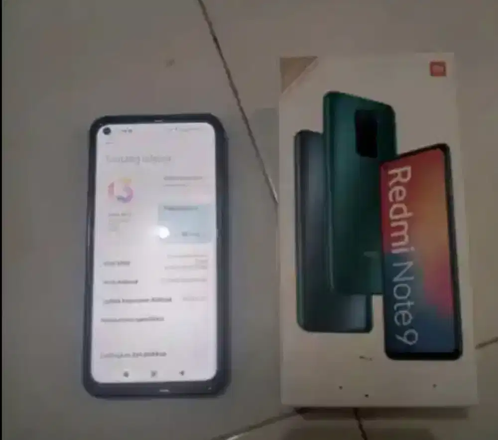 Redmi note 9 Ram 4/64 Hp dusbok ORI