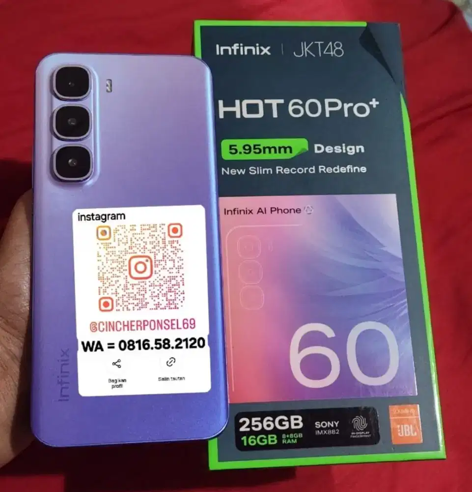 Jual hp Infinix Hot 60pro plus 5G  16/256 bekas review saja likeNEW