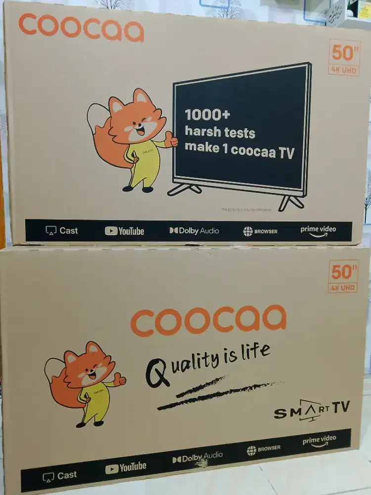 Coocaa smart tv 50 inch 50S3U pro layar 4K UHD