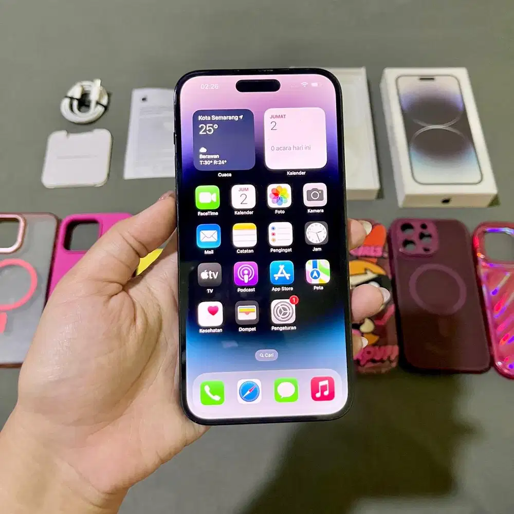 Dijual Iphone 14 ProMax 256gb iBox Fullset Mulus