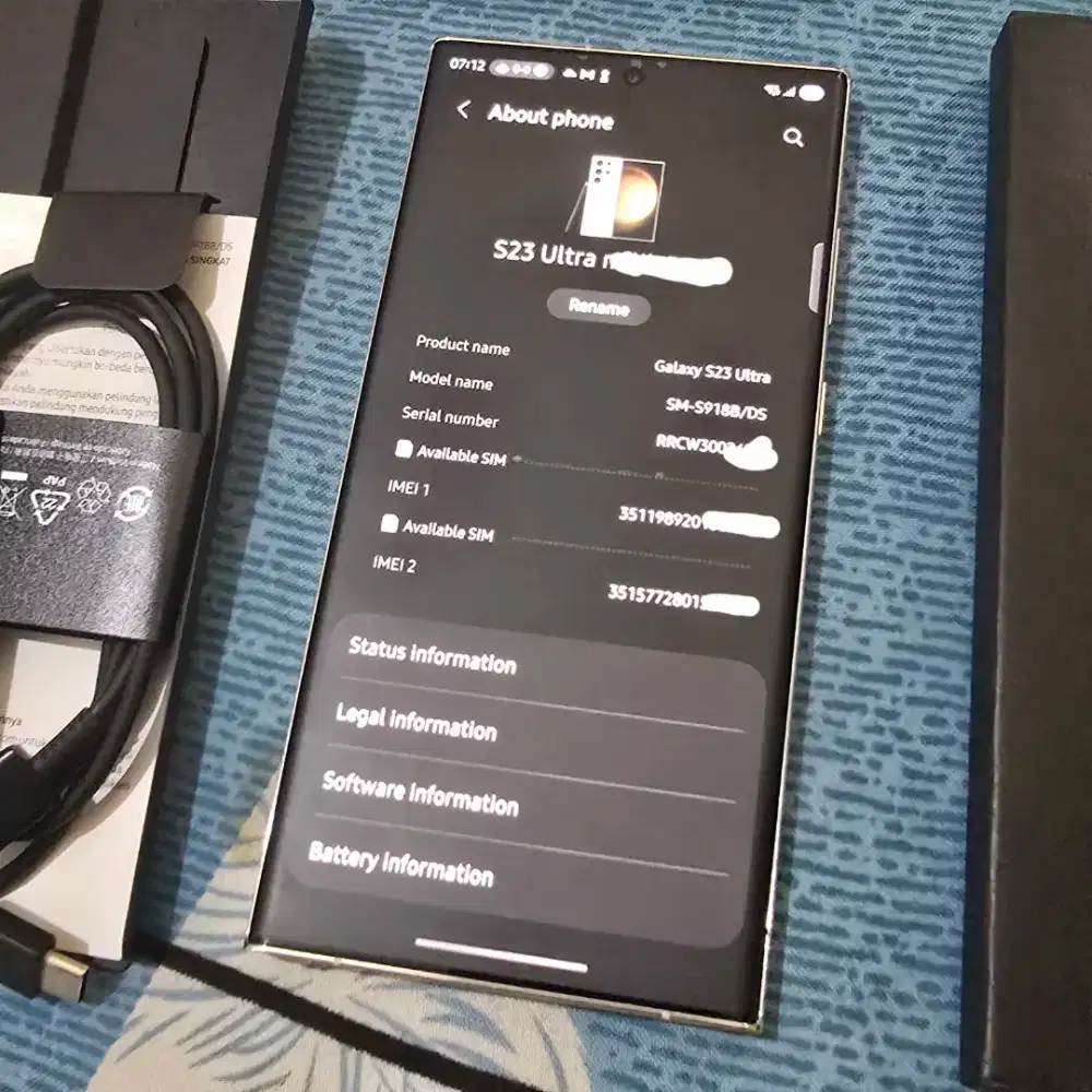 Samsung Galaxy S23 Ultra 12/256 Cream SEIN Like New Original