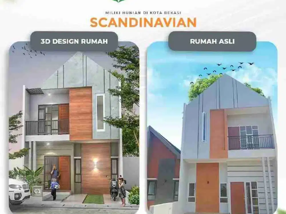 Rumah Modern 2 Lantai Strategis Akses ke 3 Tol di Bekasi