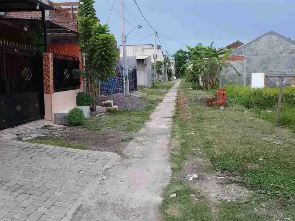 Tanah kavling siap bangun dekat jembatan Dungus Sukodono