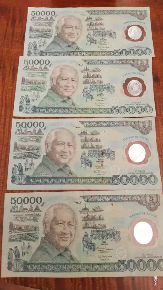 For sale uang 50rb kertas