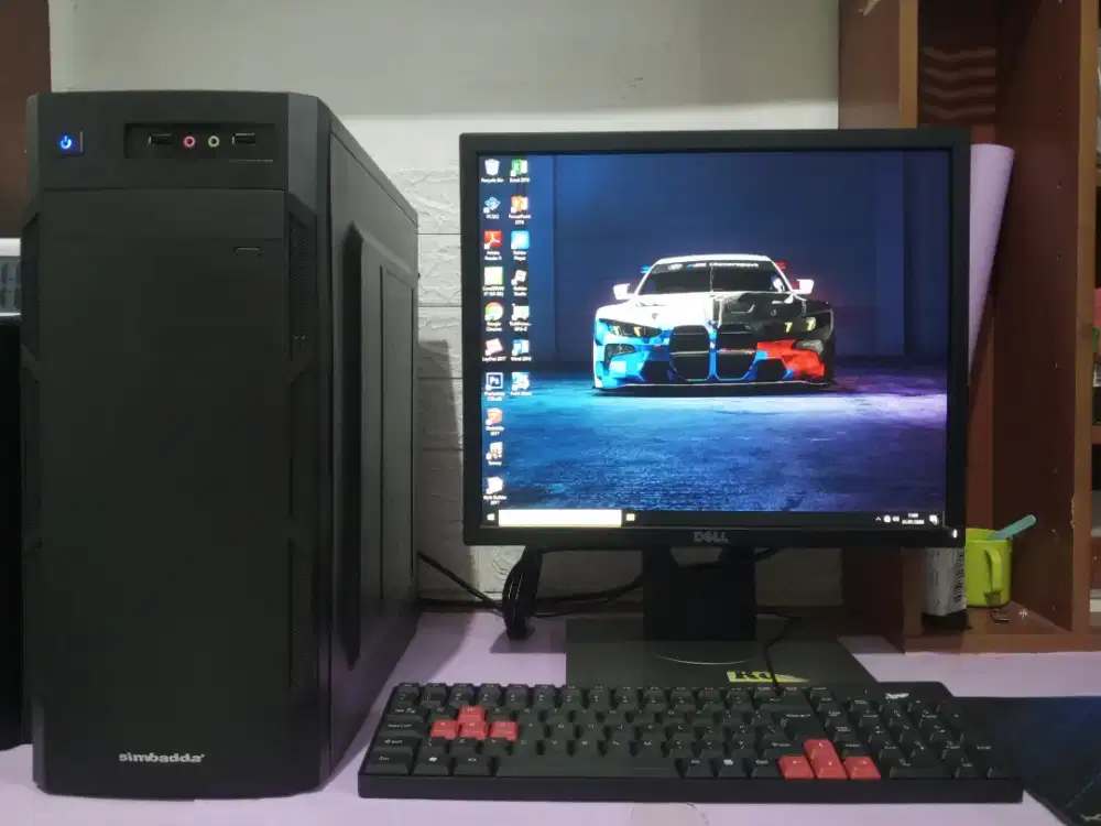 Pc editing dan gaming intel i5 + ram 12gb + ssd + vga nvidia + lcd 19