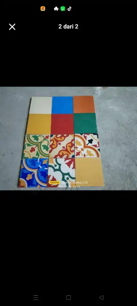 Jual tegel motif