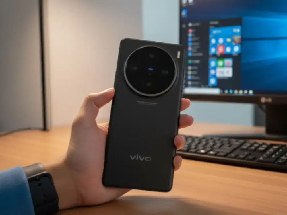 Vivo X100 5G 12/256 GB Asteroid Black Garansi On (Juni 2026)