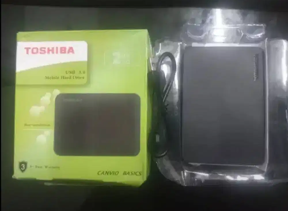 Hardisk External Toshiba Canvio 2Tb normal no bad sektor lengkap