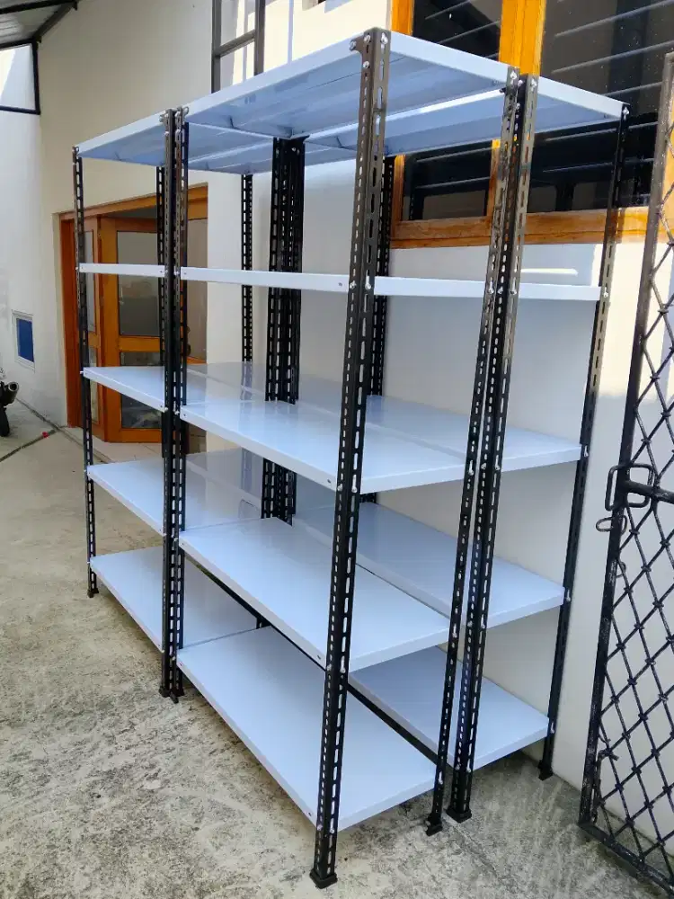 RAK BESI SIKU LUBANG SIAP KIRIM DAN COD