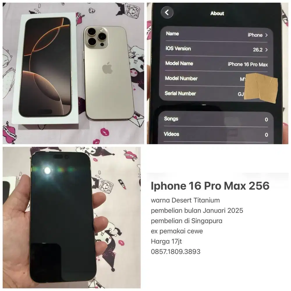 iphone 16 promax 256