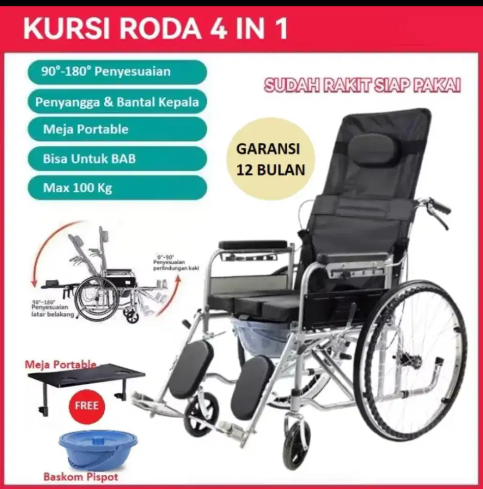 kursi roda yg bisa rebahan