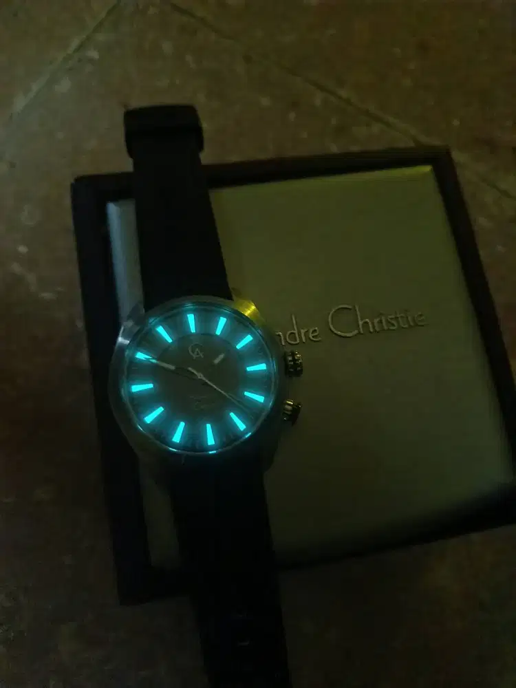 Jam tangan Alexandre Christie second (glow in the dark)