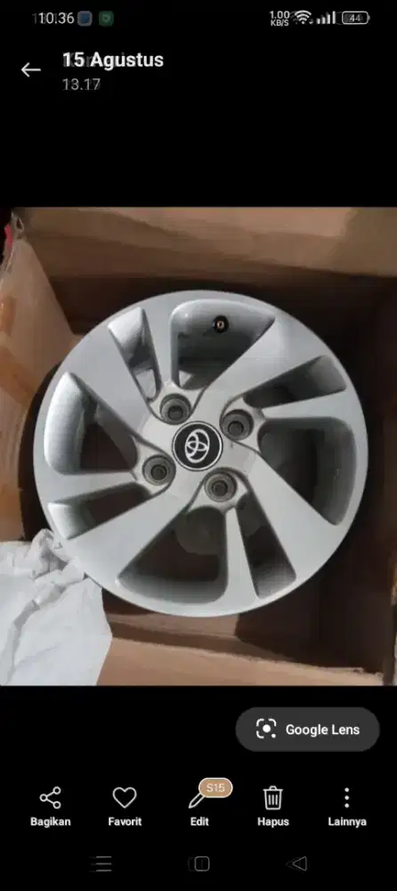 4 velg veloz r15 original