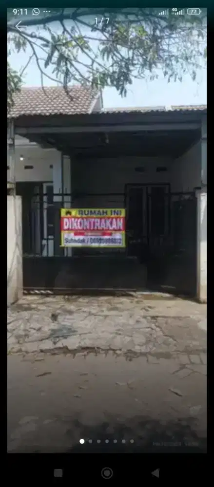 Dijual atau Dikontrakkan rumah siap huni di dalam perumahan