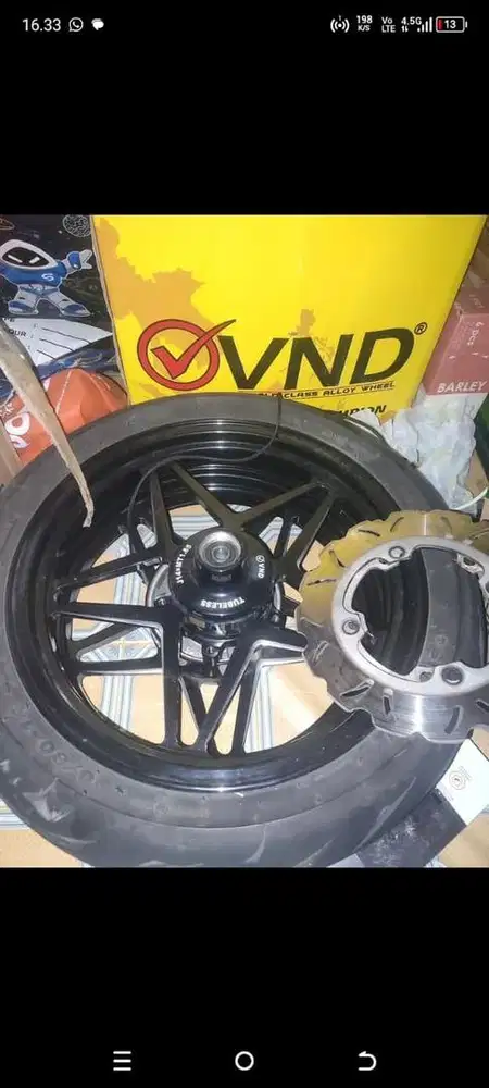 VELG VND PCX 160 ABS DAPET DISK BAN BARU DUS