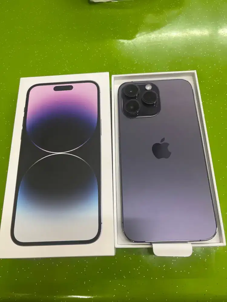 Iphone 14 pro max 128 ex IBOX bh 84 purple like new fullset ori