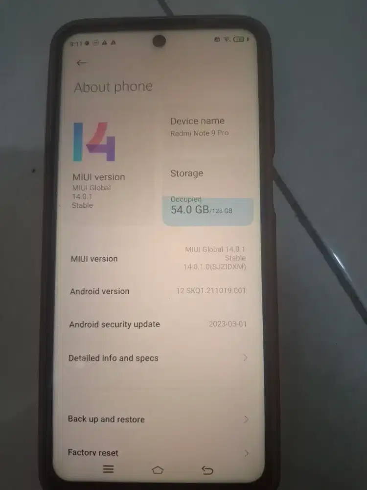 Xiomi redmi note 9 pro