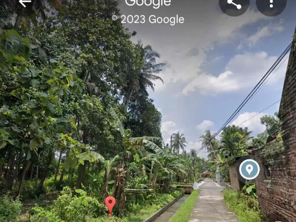 Dijual Tanah Strategis Pinggir Jalan Aspal di Murangan