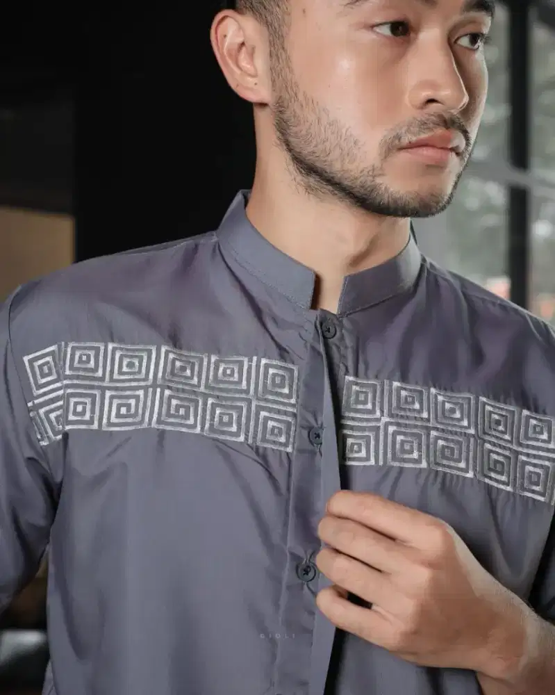 Baju Koko bordir khas Tasikmalaya merk Gioli