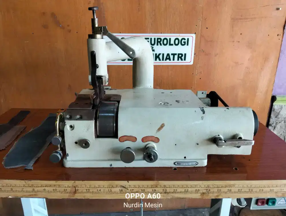 Mesin Seset Kulit Skiving Machine orisinil komplit siappakai ok