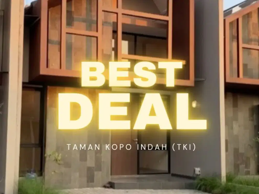 Wow MURAH BANGET Rumah industrial Modern Desain di Taman Kopo Indah TKI bandung dijual