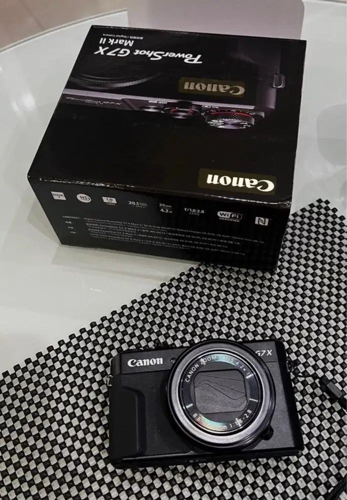 camera canon G7X mark II