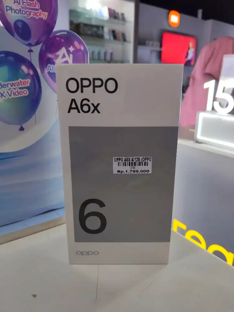Oppo A6x 4/128 garansi resmi 1tahun Atlantis dahsyat