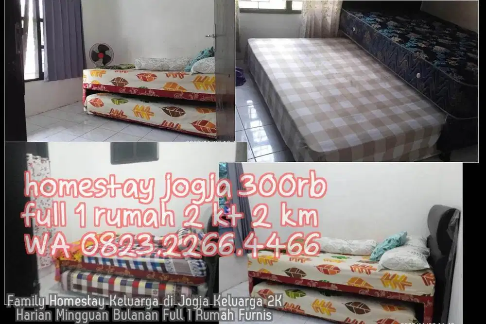 Family Homestay Keluarga di Jogja Keluarga 2K  Harian Mingguan Bulanan