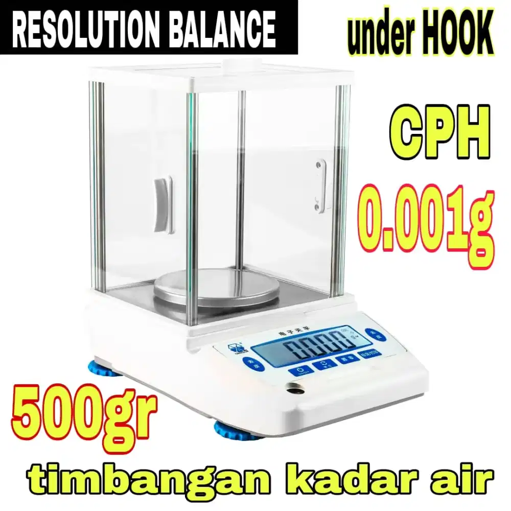 500gr 0.001g timbangan analitik lab balance
