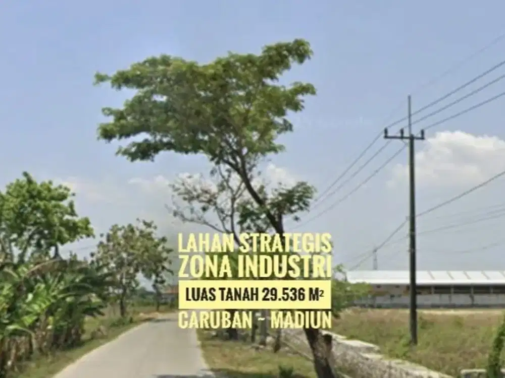 (N) Dijual Tanah KIP (Kawasan Peruntukan Industri) Caruban MADIUN, Istimewa