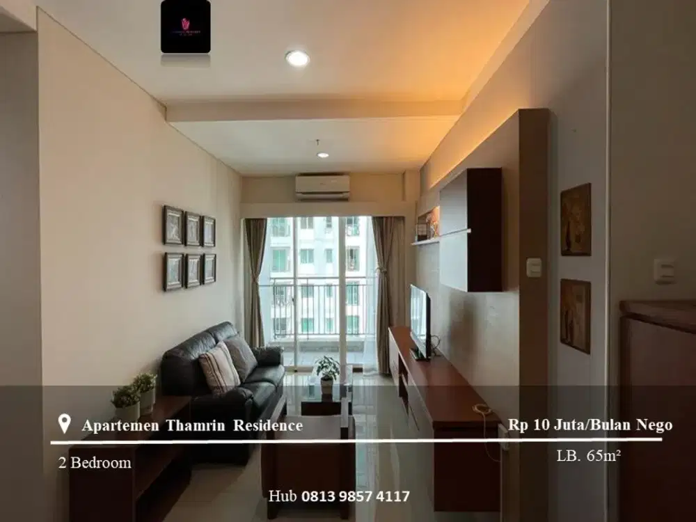 Disewakan Apartement Thamrin Residence 2BR FF
