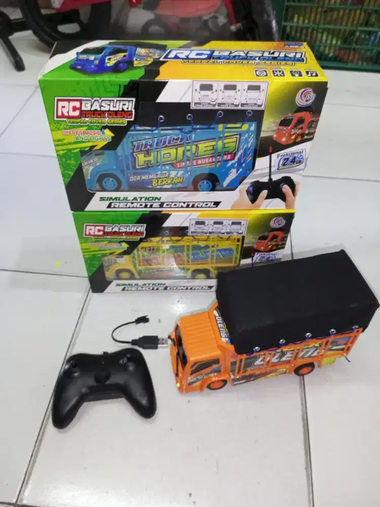 Mainan Anak Rc Truk Terpal Cas
