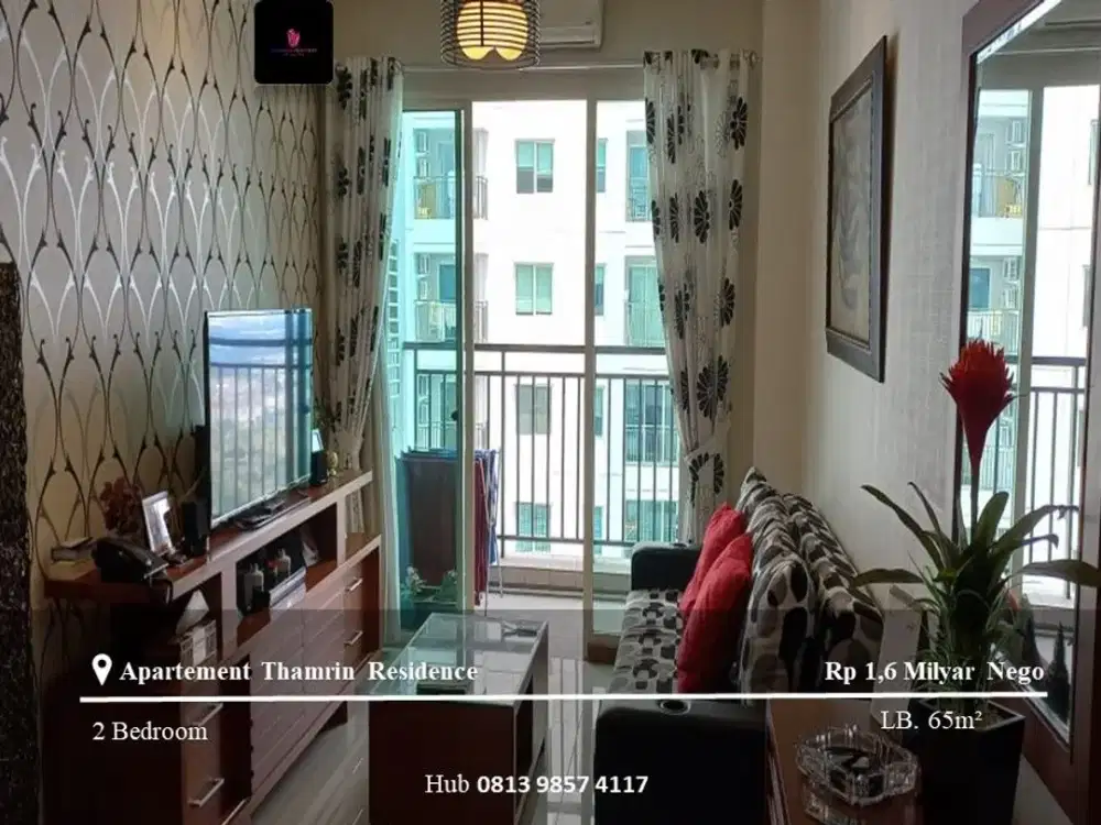 Dijual Apartement Thamrin Residence 2BR High Floor Full Furnsihed
