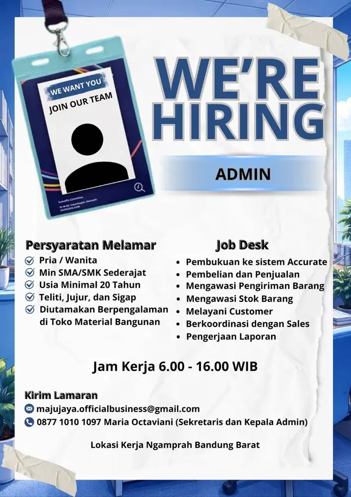 Lowongan Kerja Admin