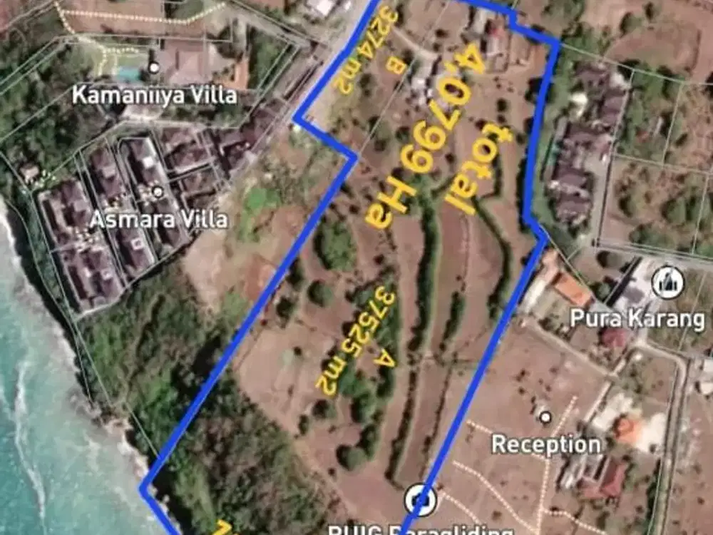 Jual Tanah Los Tebing Pantai Sawangan Nusa Dua Bali. Lahan Super Premium Los Tebing Pantai Pasir Putih Dan Pantai Sawangan.