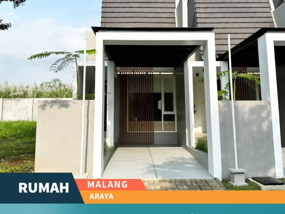 Dijual Rumah Modern Bangunan Baru di Araya Malang