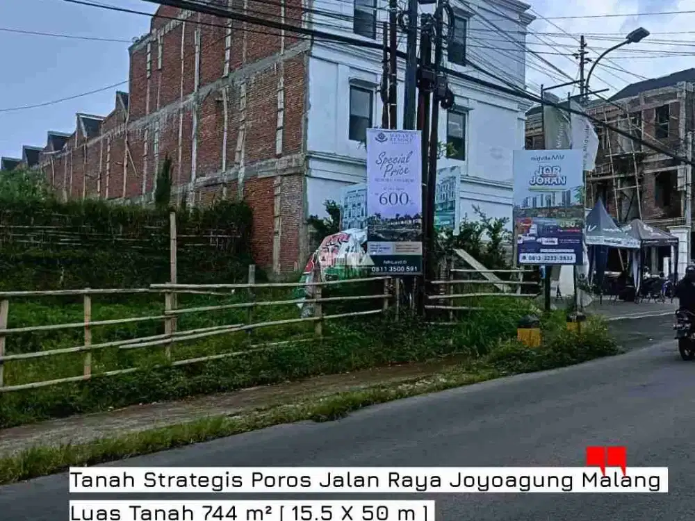 Tanah Siap Bangun Lokasi Strategis Poros Jalan Joyoagung Merjosari Lowokwaru Malang
