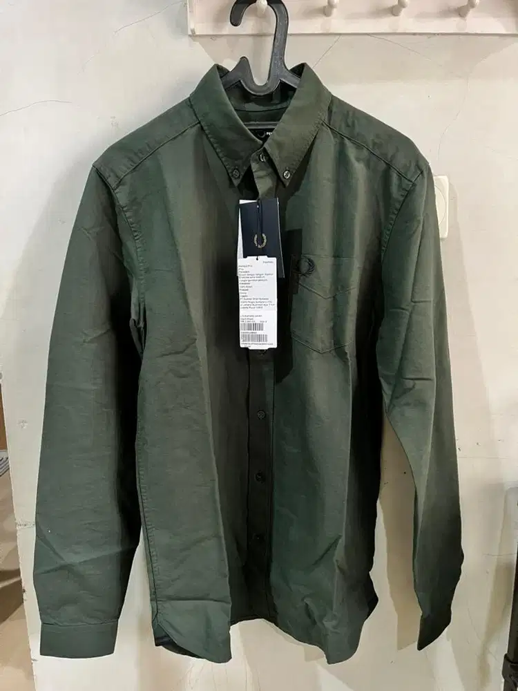 Kemeja Fred Perry Oxford Shirt Size S