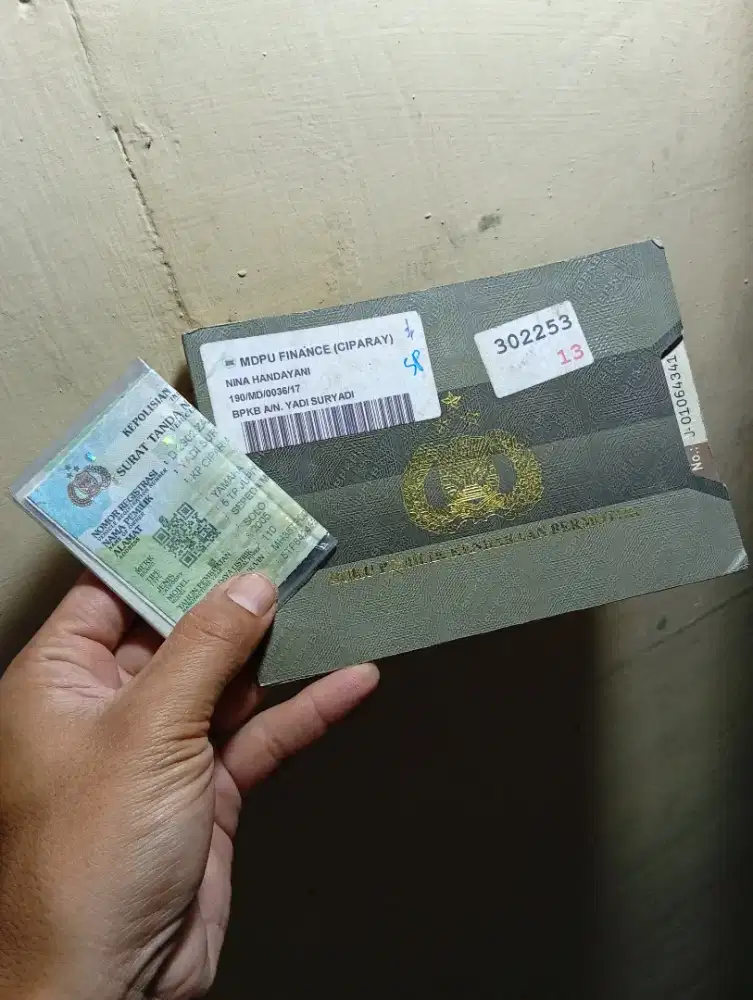 Surat stnk bpkb jupiter z