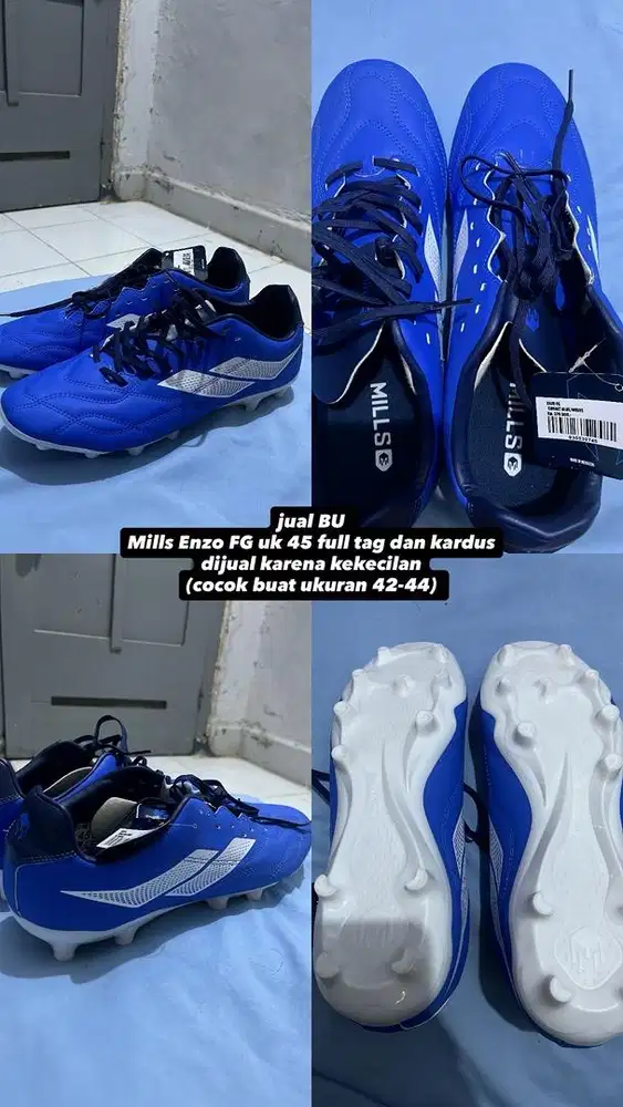 Mills Enzo FG Cobalt Blue/White