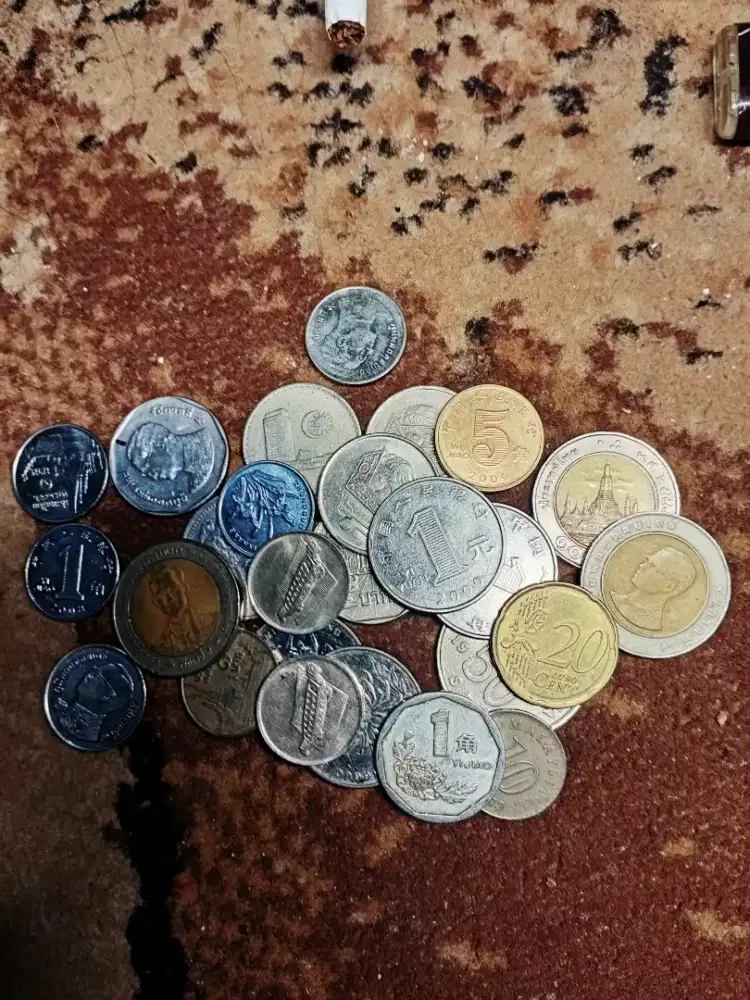 Uang kuno koin campur