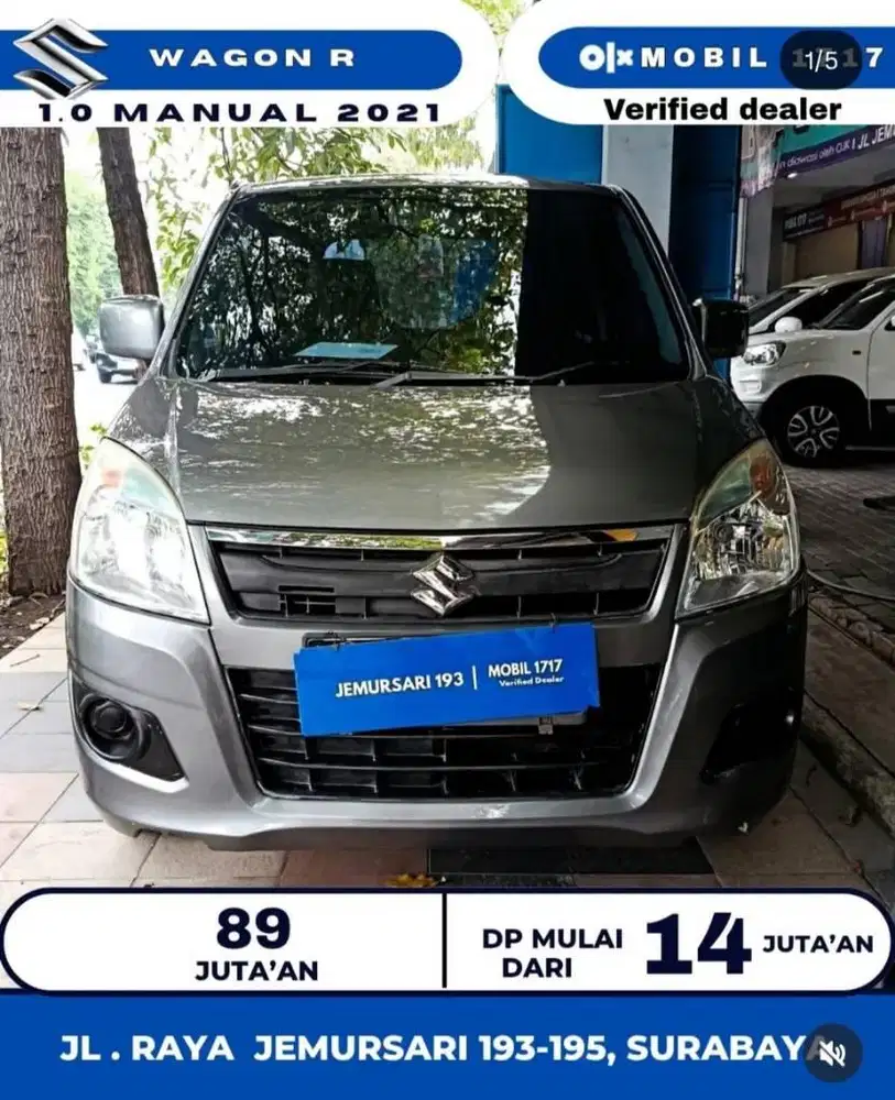 SUZUKI KARIMUN WAGON R GL 1.0 MT 2021
JL.RAYA JEMURSARI MOBIL 1717