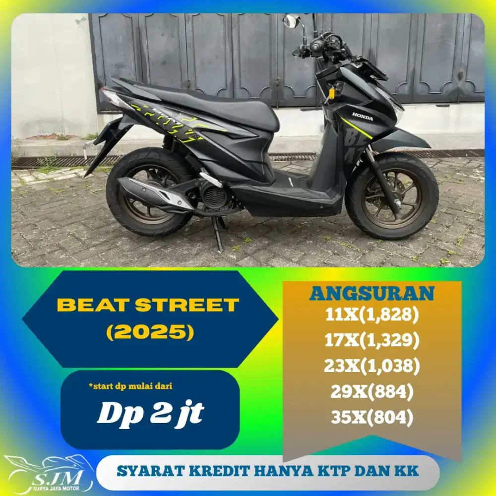 HONDA BEAT STREET 2025 CASH & KREDIT