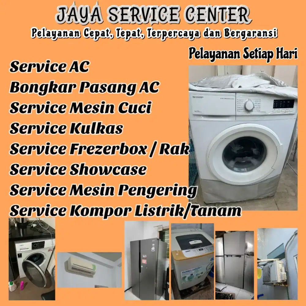 Service AC Bongkar Pasang AC Servis Mesin Cuci Kulkas Frezer Rungkut