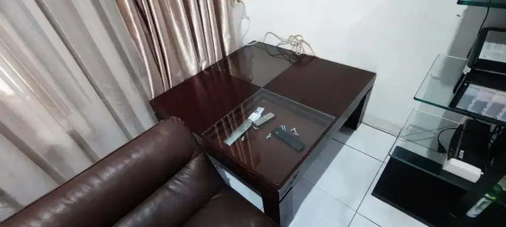 Meja Kayu Import Herman & Dexter uk 100x100x40cm