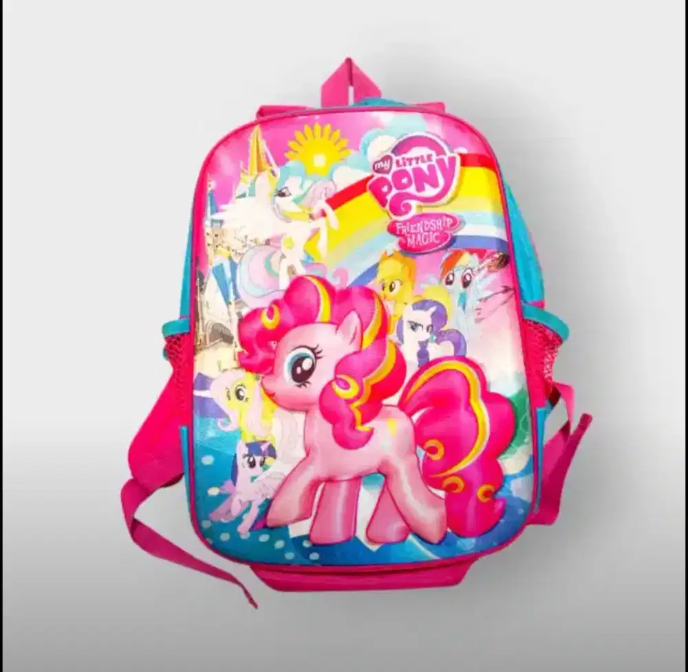 TAS ANAK LITTLE PONY 3D TIMBUL PRELOVED SEKEN