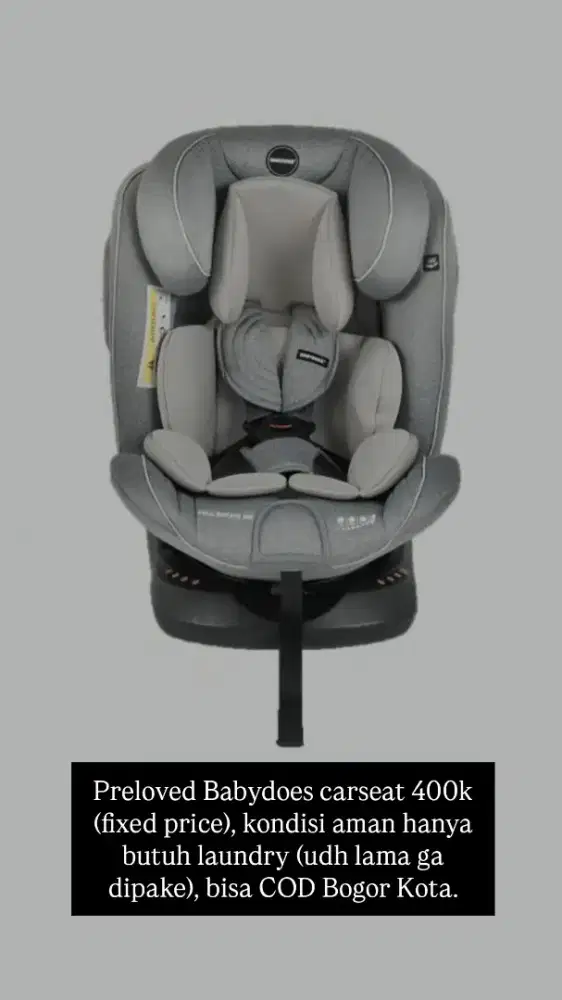 Babydoes carseat preloved
