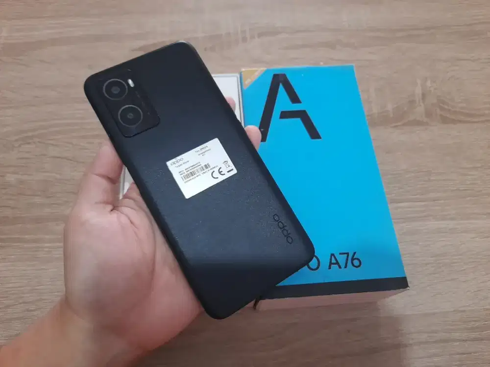 Oppo A76-4G Lte.Finger.ram 6+4/128GB.GOLDEN PONSEL