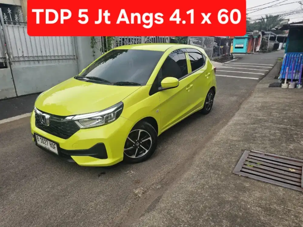 TDP 5Jt Angs Termurah All New Brio E CVT 2023 Matic Kuning Lemon LowKm